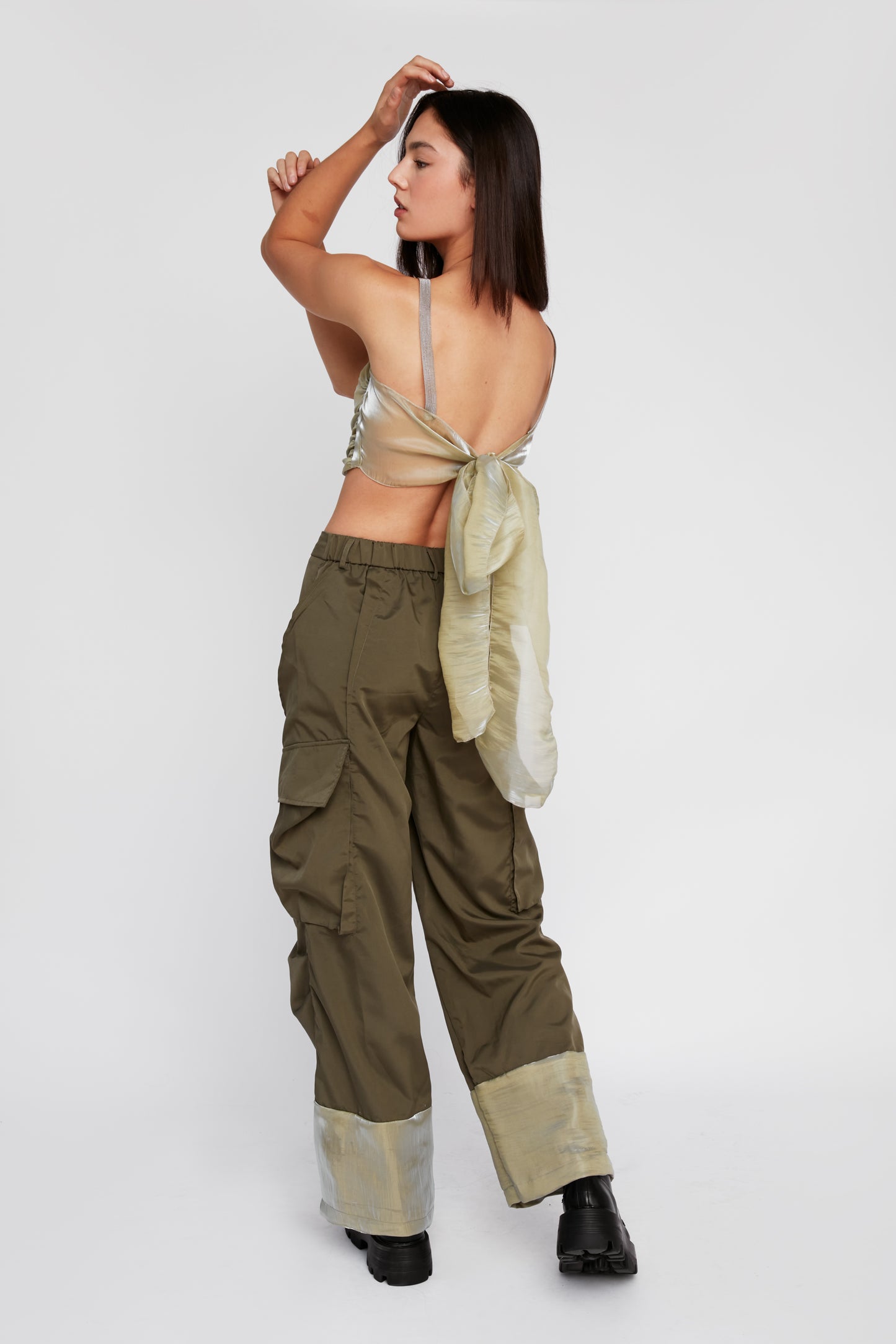 Dreamy Green Elevated Cargo Street Pant