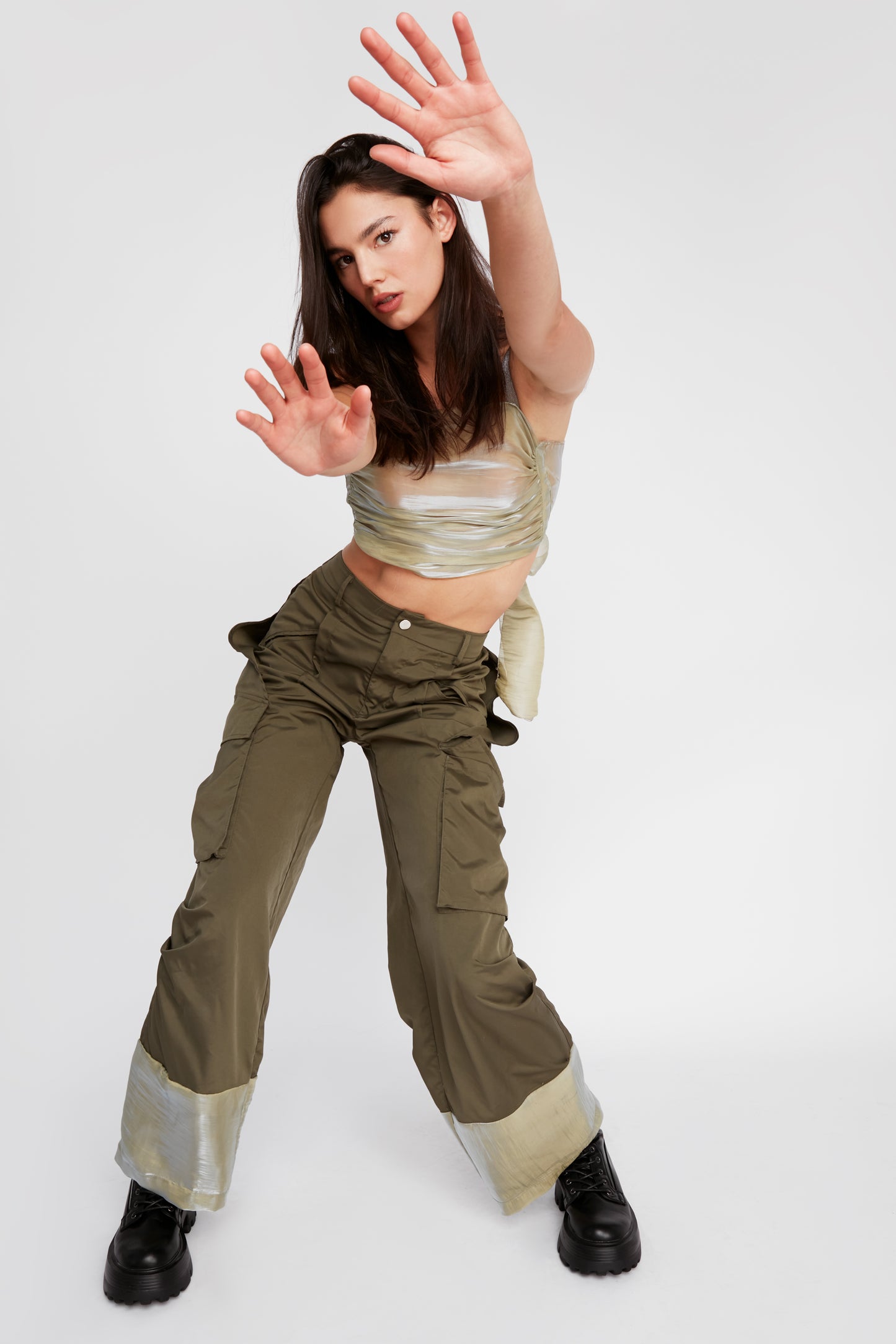 Dreamy Green Elevated Cargo Street Pant